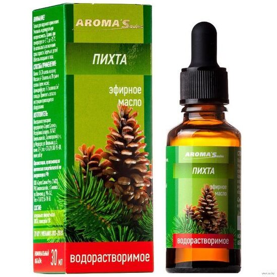 Ūdenī šķīstošā egles ēteriskā eļļa, 30 ml